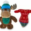 Petco Holiday Tails Moose And Tie Soft Plush Squeaky Dog Toys, 4-in, 2-pk -Spooky Pet World moose tie 4 dog toy 2 pack b02858f0 7630 44f0 bf5d 73cade350bcf