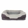 Petco Orthopedic Peaceful Nester Dog Bed, Washable, 40-in X 30-in, Grey