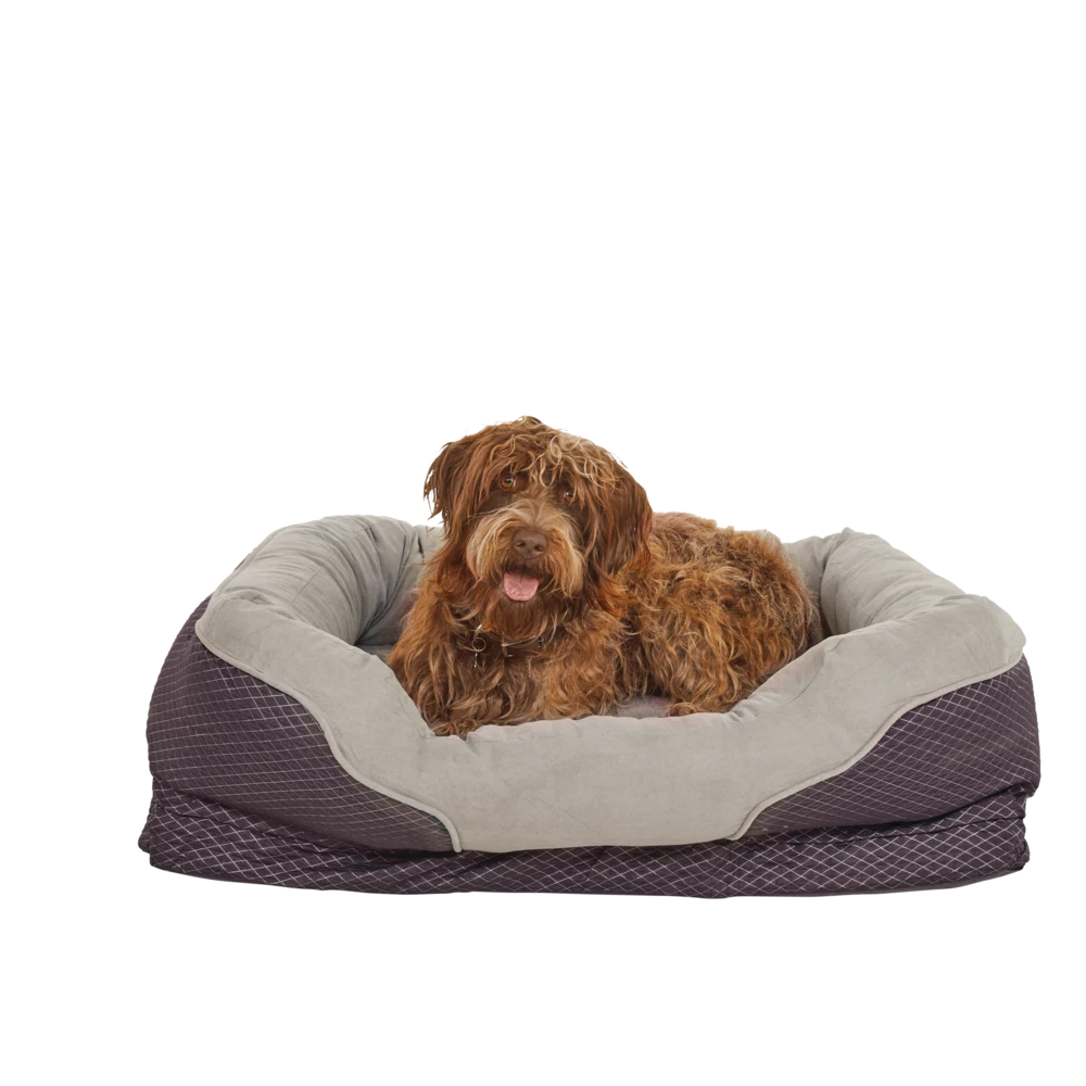 Petco Orthopedic Peaceful Nester Dog Bed, Washable, 40-in X 30-in, Grey 5 Petco Orthopedic Peaceful Nester Dog Bed, Washable, 40-in X 30-in, Grey - Image 3