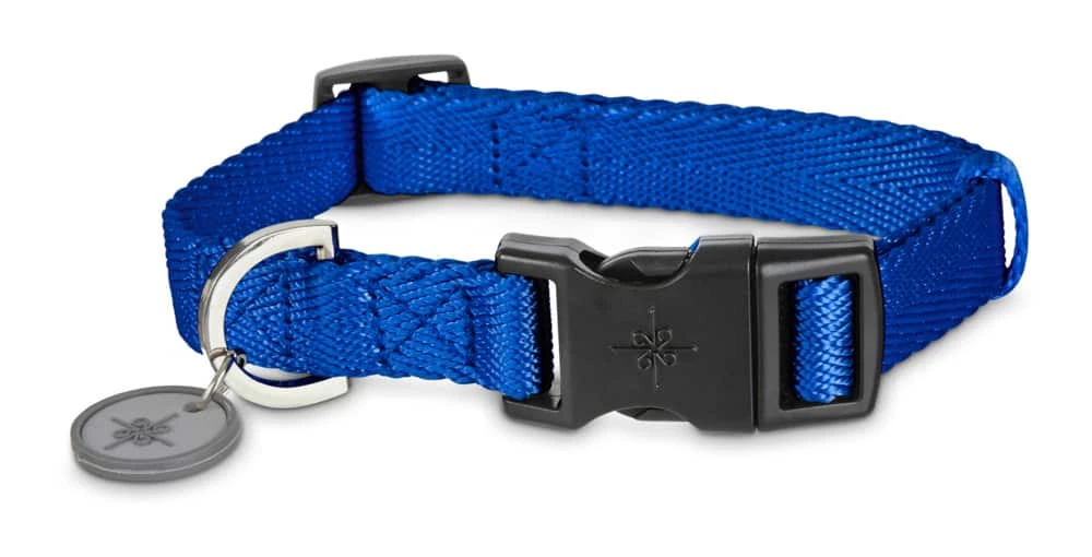 Petco Nylon Dog Collar, Adjustable, Includes Tag Muffler, Medium, Blue 4 Petco Nylon Dog Collar, Adjustable, Includes Tag Muffler, Medium, Blue - Image 2