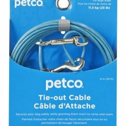 Petco Free-To-Flex Dog Tie Out Cable, 20-ft, Small, Blue 15 Petco Free-To-Flex Dog Tie Out Cable, 20-ft, Small, Blue -Spooky Pet World petco blue small free to flex dog tie out 20 l 307e83b9 50a6 4456 b524 b7755ffbc02d