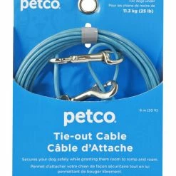 Petco Free-To-Flex Dog Tie Out Cable, 20-ft, Small, Blue 14 Petco Free-To-Flex Dog Tie Out Cable, 20-ft, Small, Blue -Spooky Pet World petco blue small free to flex dog tie out 20 l ac409811 73e4 400d 807c 701a5913ef8b