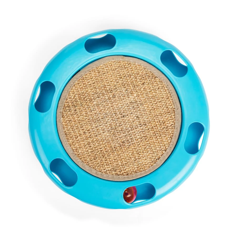 Petco Cat Track Cat Toy With Sisal Mat, Blue 8 Petco Cat Track Cat Toy With Sisal Mat, Blue - Image 6