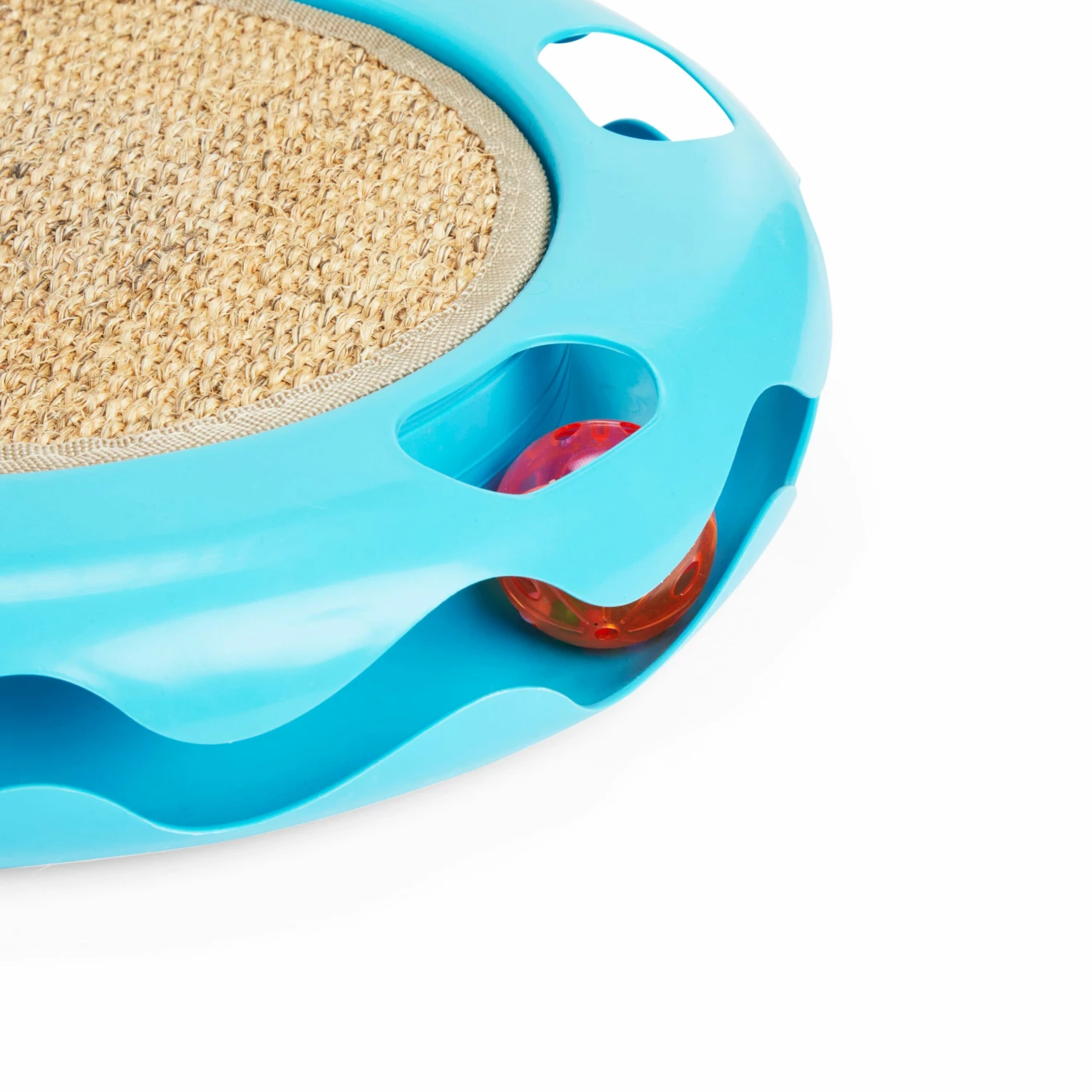 Petco Cat Track Cat Toy With Sisal Mat, Blue 13 Petco Cat Track Cat Toy With Sisal Mat, Blue - Image 11