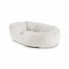 Petco Cozy Cuddler Plush Dog Bed, Washable, 20-in X 22-in, Cream