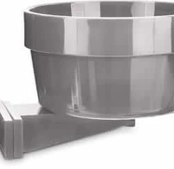 Petco Classic Dog Crock For Crates, Tool-Free Assembly, Grey