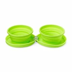 Petco Green Zip & Sip Double Dinner For Dogs, 3-cup