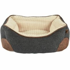Petco Nester Memory Foam Dog Bed, Washable, 24-in X 18-in, Grey