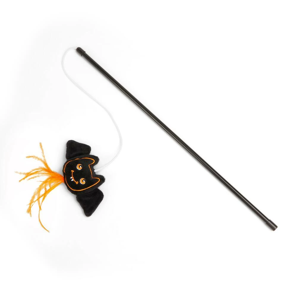 Petco Halloween Bratty Batty Cat Teaser Toy 3 Petco Halloween Bratty Batty Cat Teaser Toy