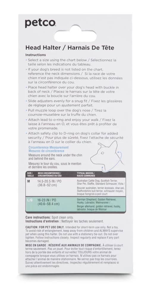 Petco No-Pull Dog Head Halter, Adjustable, Large, Black 4 Petco No-Pull Dog Head Halter, Adjustable, Large, Black - Image 2