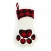 Petco Holiday Buffalo Check Pet Stocking For Christmas Gifts