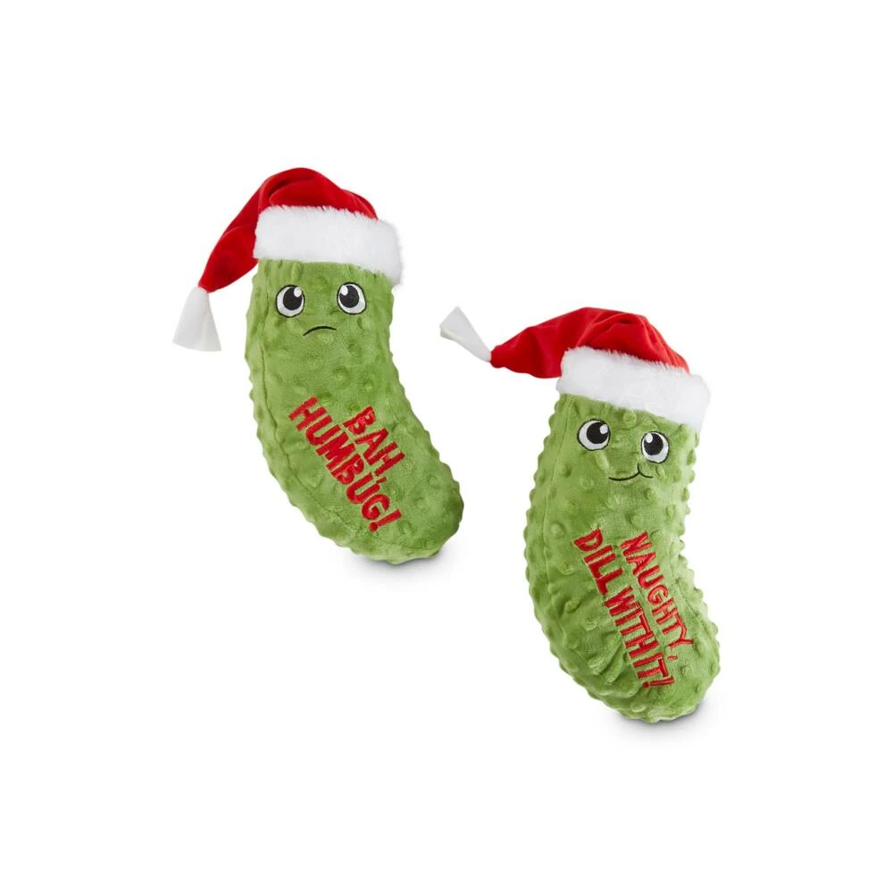Petco Holiday Christmas Pickle Squeaky Dog Toy, Assorted Styles, 12-in 5 Petco Holiday Christmas Pickle Squeaky Dog Toy, Assorted Styles, 12-in - Image 3