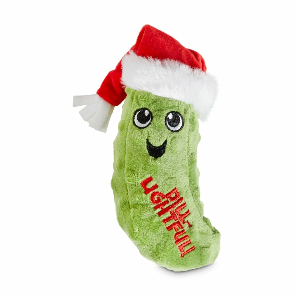 Petco Pickle Soft Plush Squaky Dog Toys, Assorted Styles, 6-in 4 Petco Pickle Soft Plush Squaky Dog Toys, Assorted Styles, 6-in - Image 2