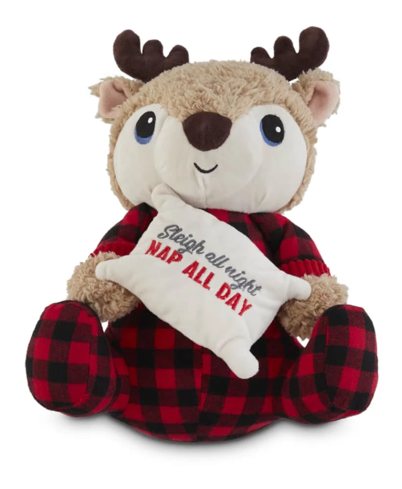 Petco Holiday Reindeer Sitting Soft Plush Squeaky Dog Toy, 12-in 3 Petco Holiday Reindeer Sitting Soft Plush Squeaky Dog Toy, 12-in