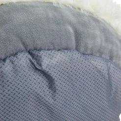 Petco EveryYay Snooze Fest Calming Faux Fur Dog Bed, 18-in X 18-in, Grey/Cream -Spooky Pet World petco lavender scented calming dog bed x small 09db945d bc8f 4a58 87bd 1ae291b11b75