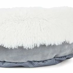 Petco EveryYay Snooze Fest Calming Faux Fur Dog Bed, 18-in X 18-in, Grey/Cream -Spooky Pet World petco lavender scented calming dog bed x small f8349256 7800 477c bff0 54039b19ef2b