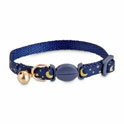 Petco Moon And Star Cat Collar With Removable Bell, Blue