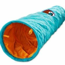 Petco Soft Plush Crinkle Cat Tunnel, 36-in X 10-in, Blue