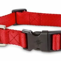 Petco Nylon Dog Collar, Adjustable, Includes Tag Muffer, Large/X-Large, Red