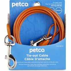 Petco Free-To-Flex Reflective Dog Tie Out Cable, 20-ft, Large, Orange 14 Petco Free-To-Flex Reflective Dog Tie Out Cable, 20-ft, Large, Orange -Spooky Pet World petco reflective large free to flex dog tie out cable 20 l 913d6ded ac82 4de9 b43b 00587abd7795