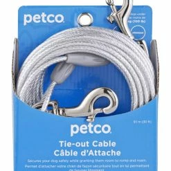 Petco Free-To-Flex Reflective Dog Tie Out Cable, 30-ft, Large, Silver 7 Petco Free-To-Flex Reflective Dog Tie Out Cable, 30-ft, Large, Silver -Spooky Pet World petco reflective large free to flex dog tie out cable 30 l 3aa0f7fc 9aa9 4d63 a98f 38b918a0d37f