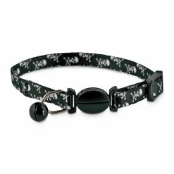 Petco Skulls Cat Collar With Removable Bell, Black