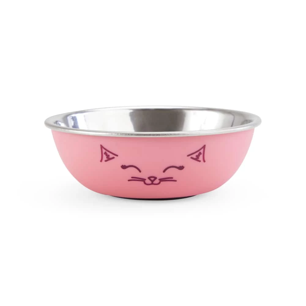 Petco Stainless Steel Cat Face Bowl, 0.875-cup 3 Petco Stainless Steel Cat Face Bowl, 0.875-cup