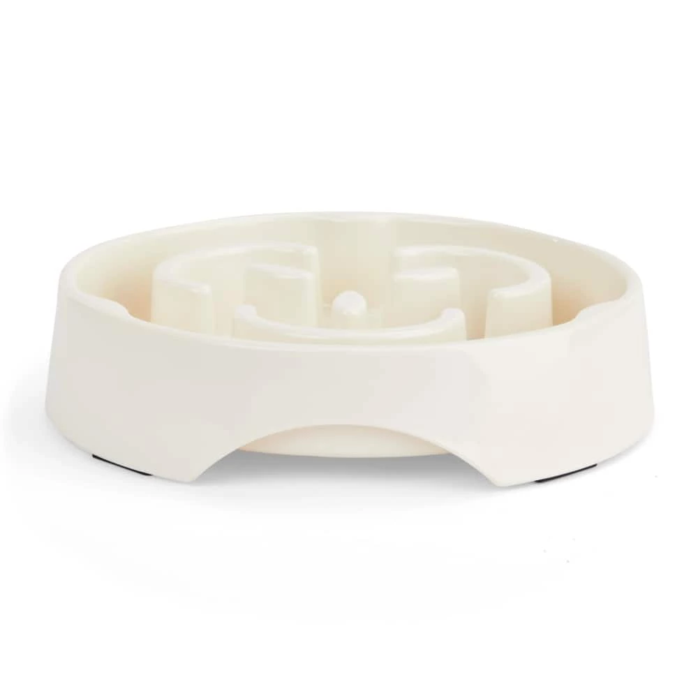 Petco White Slow Feeder Dog Bowl, 1.6-cup 4 Petco White Slow Feeder Dog Bowl, 1.6-cup - Image 2