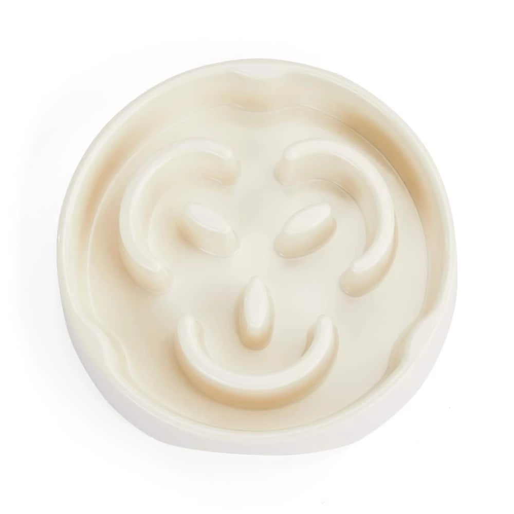 Petco White Slow Feeder Dog Bowl, 1.6-cup 3 Petco White Slow Feeder Dog Bowl, 1.6-cup