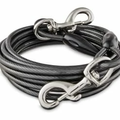 Petco Free-To-Flex Dog Tie Out Cable, 20-ft, 2X-Large, Black